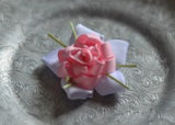 101 Light Pink and White Ribbon Flower