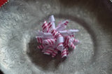 139 mini Pink and White striped Korker