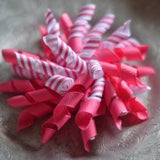 140 Hot Pink and White striped Korker