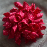 207 Hot Pink swiss dot Korker