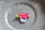 75 Hot Pink polka dot Flower Basket