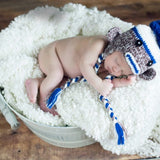 Clarence in Blue Double Stitch