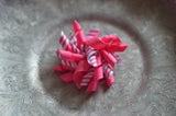 141 mini Hot Pink and White striped Korker