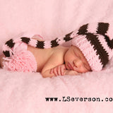 Finley in Pink and Brown Our signature hat