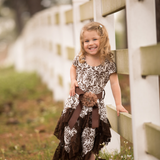 The Shaniah in brown damask