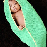 Crocheted Pea Pod Cocoon